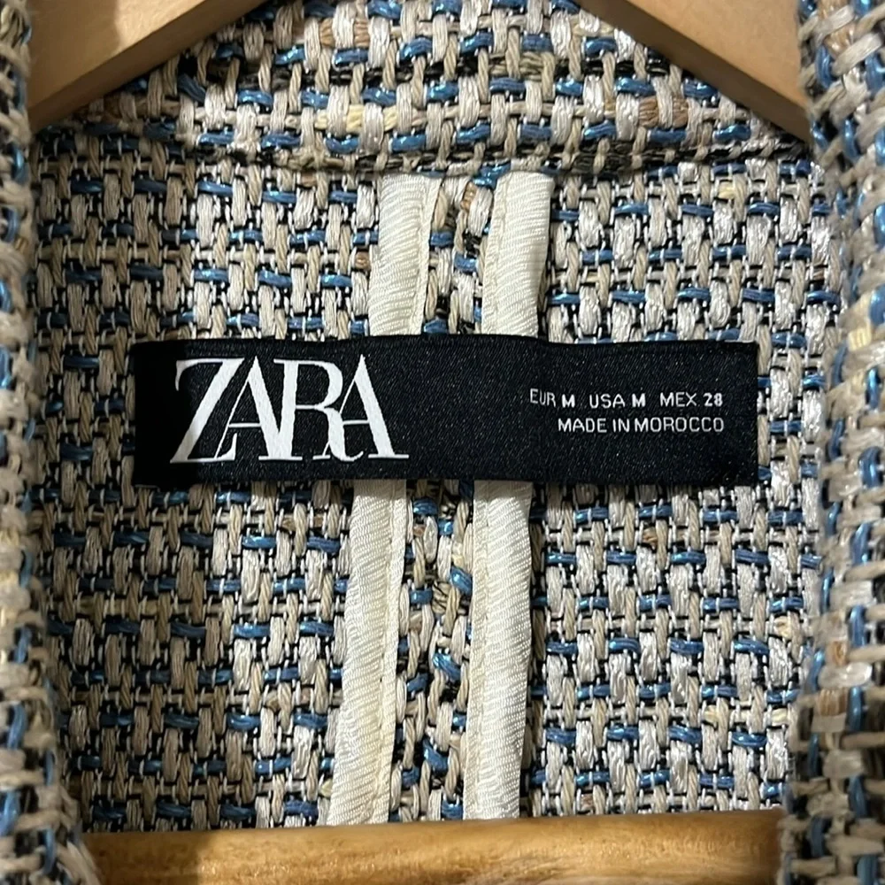 Zara Oversized Tweed Blazer